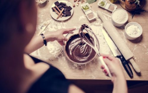 초콜릿 아몬드 브라우니