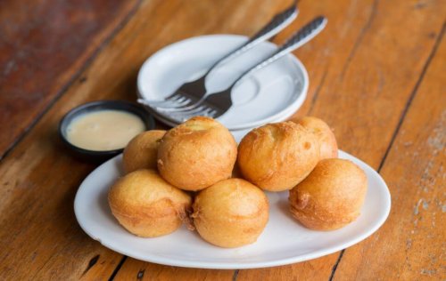 튀긴 감자 만두