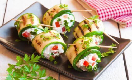 주키니 크림치즈 롤