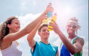 전해질 이온 음료